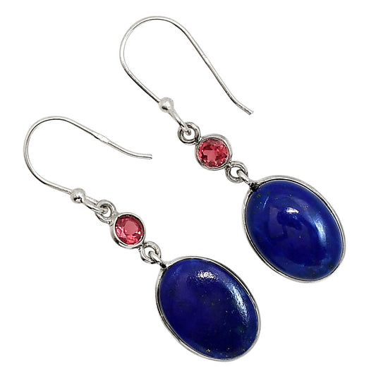 Lapis Lazuli and Garnet Earrings E-1002 SDE91609
