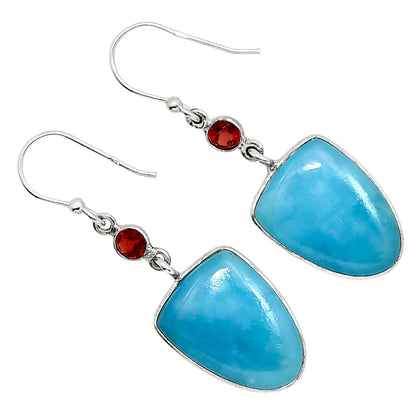 Smithsonite and Garnet Earrings E-1002 SDE91643