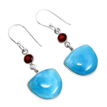 Smithsonite and Garnet Earrings E-1002 SDE91649
