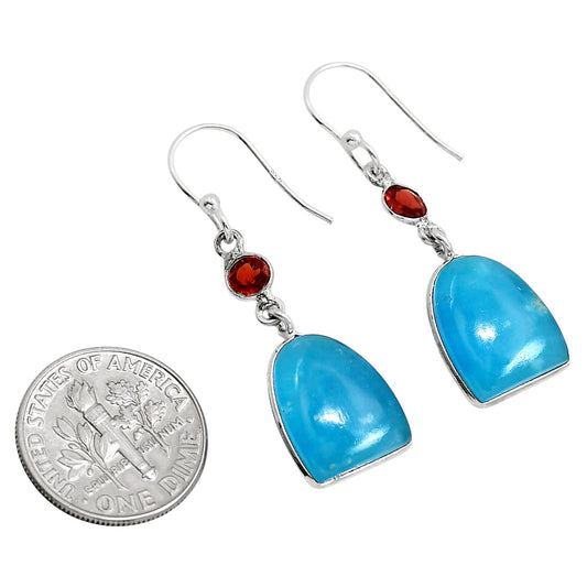 Smithsonite and Garnet Earrings E-1002 SDE91650