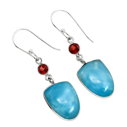 Smithsonite and Garnet Earrings E-1002 SDE91651