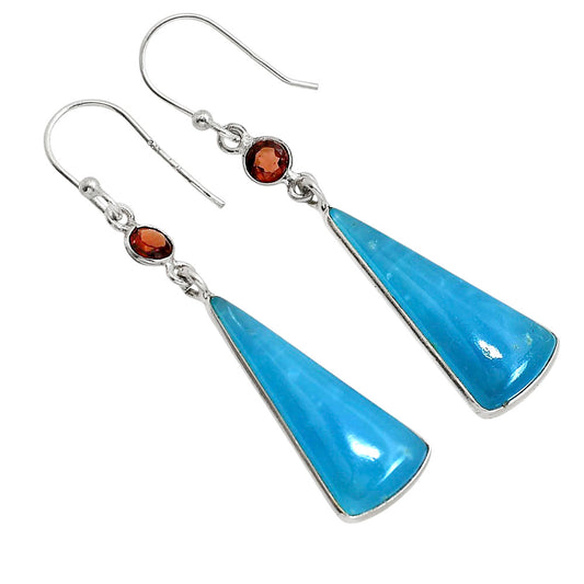 Smithsonite and Garnet Earrings E-1002 SDE91654