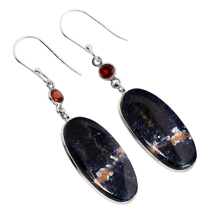 Orange Sodalite and Garnet Earrings E-1002 SDE91693