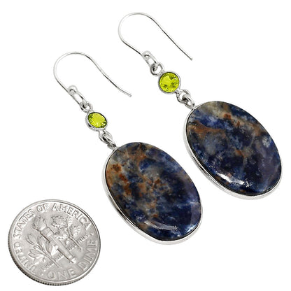 Sodalite and Peridot Earrings E-1002 SDE91732