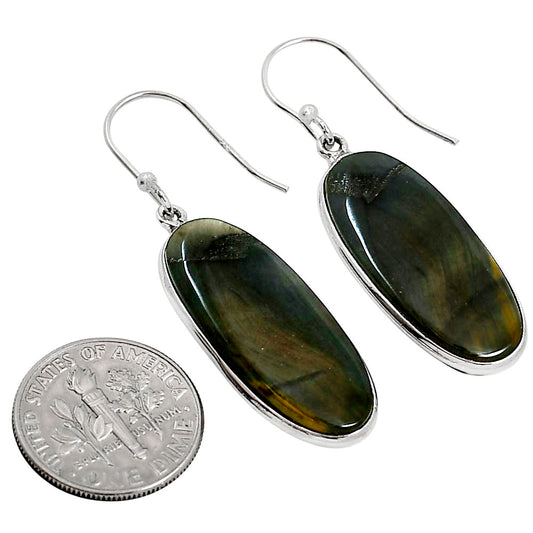 Blue Tiger Eye Earrings E-1001 SDE91863