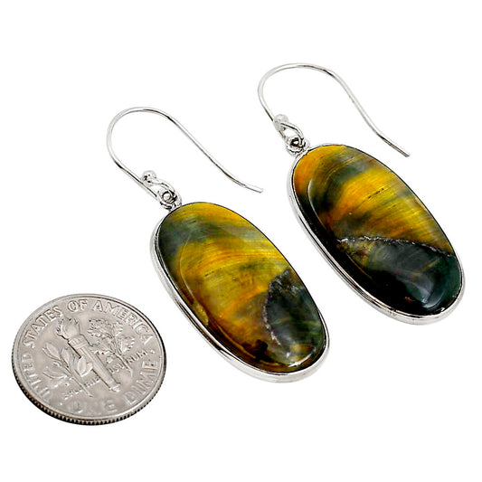 Blue Tiger Eye Earrings E-1001 SDE91866