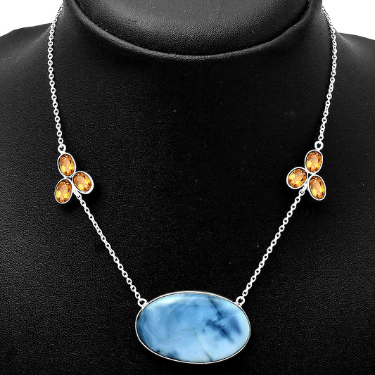 Natural Owyhee Opal & Citrine Necklace N-1002 SDN1686