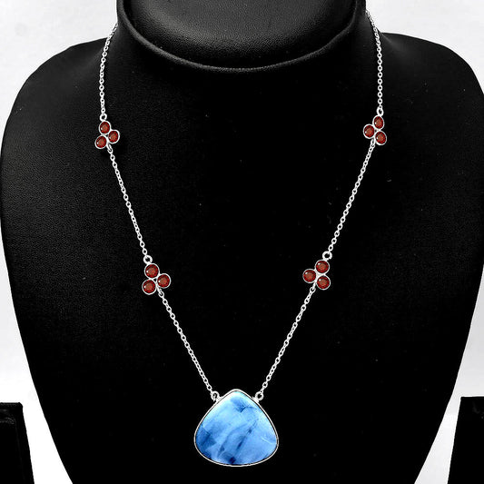 Natural Owyhee Opal & Garnet Necklace N-1004 SDN1764