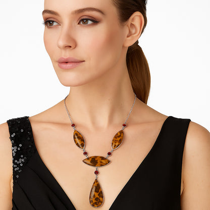 Natural Ocean Jasper & Garnet Necklace N-1023 SDN1825
