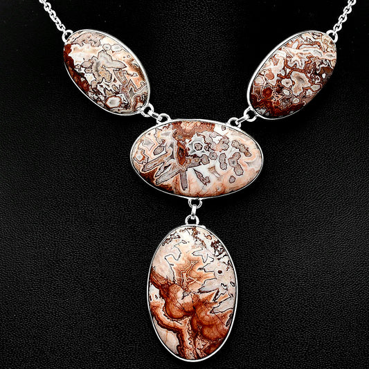 Natural Rosetta Picture Jasper Necklace N-1013 SDN1873