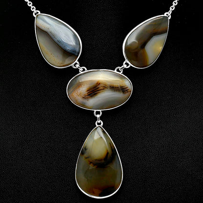 Natural Montana Agate - USA Necklace N-1013 SDN1874