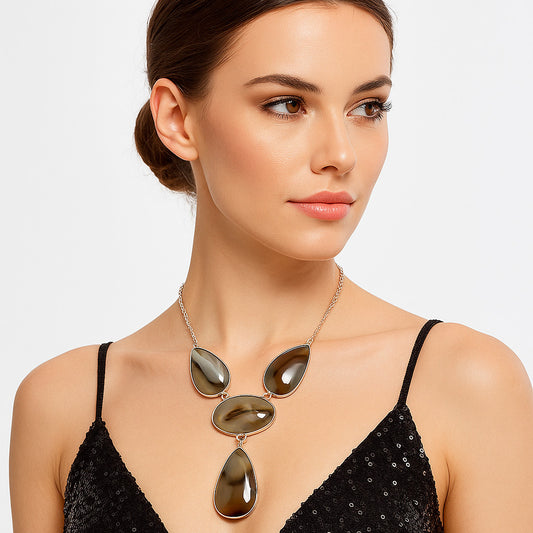 Natural Montana Agate - USA Necklace N-1013 SDN1874