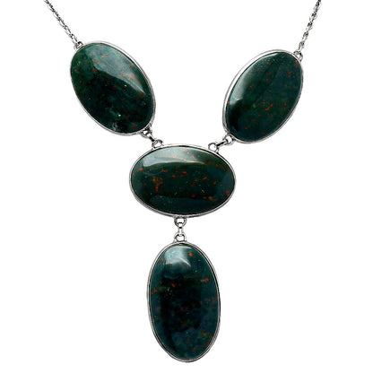 Natural Blood Stone - India Necklace N-1013 SDN1881