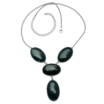 Natural Blood Stone - India Necklace N-1013 SDN1881