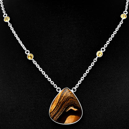 Natural Outback Jasper & Citrine Necklace N-1012 SDN1921