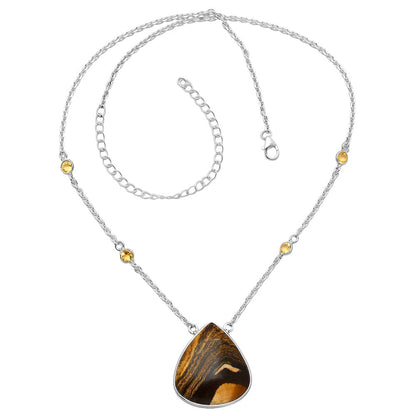 Natural Outback Jasper & Citrine Necklace N-1012 SDN1921