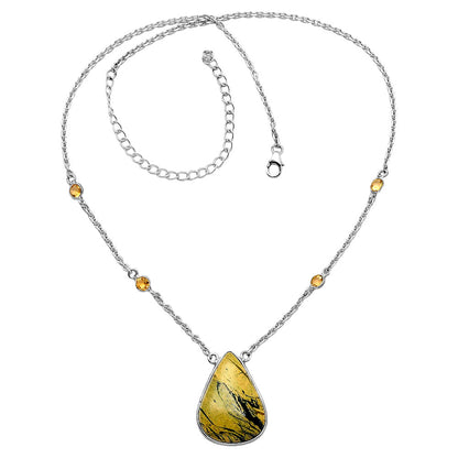 Natural Mariposite & Citrine Necklace N-1012 SDN1923