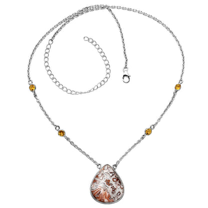 Rosetta Picture Jasper & Citrine Necklace N-1012 SDN1924