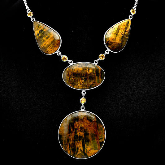 Natural Nellite & Citrine Necklace N-1023 SDN1952