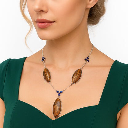 Rare Cady Mountain Agate & Amethyst Necklace N-1021 SDN1980