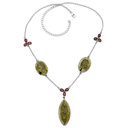 Apache Gold Healer's Gold & Garnet Necklace N-1021 SDN1991