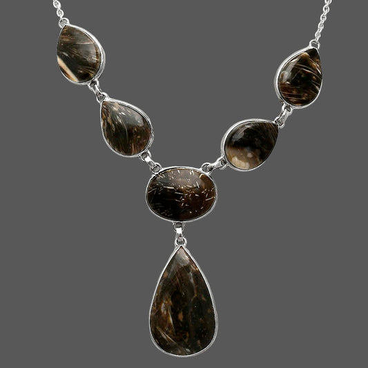 Natural Bat Cave Jasper Necklace N-1013 SDN2015