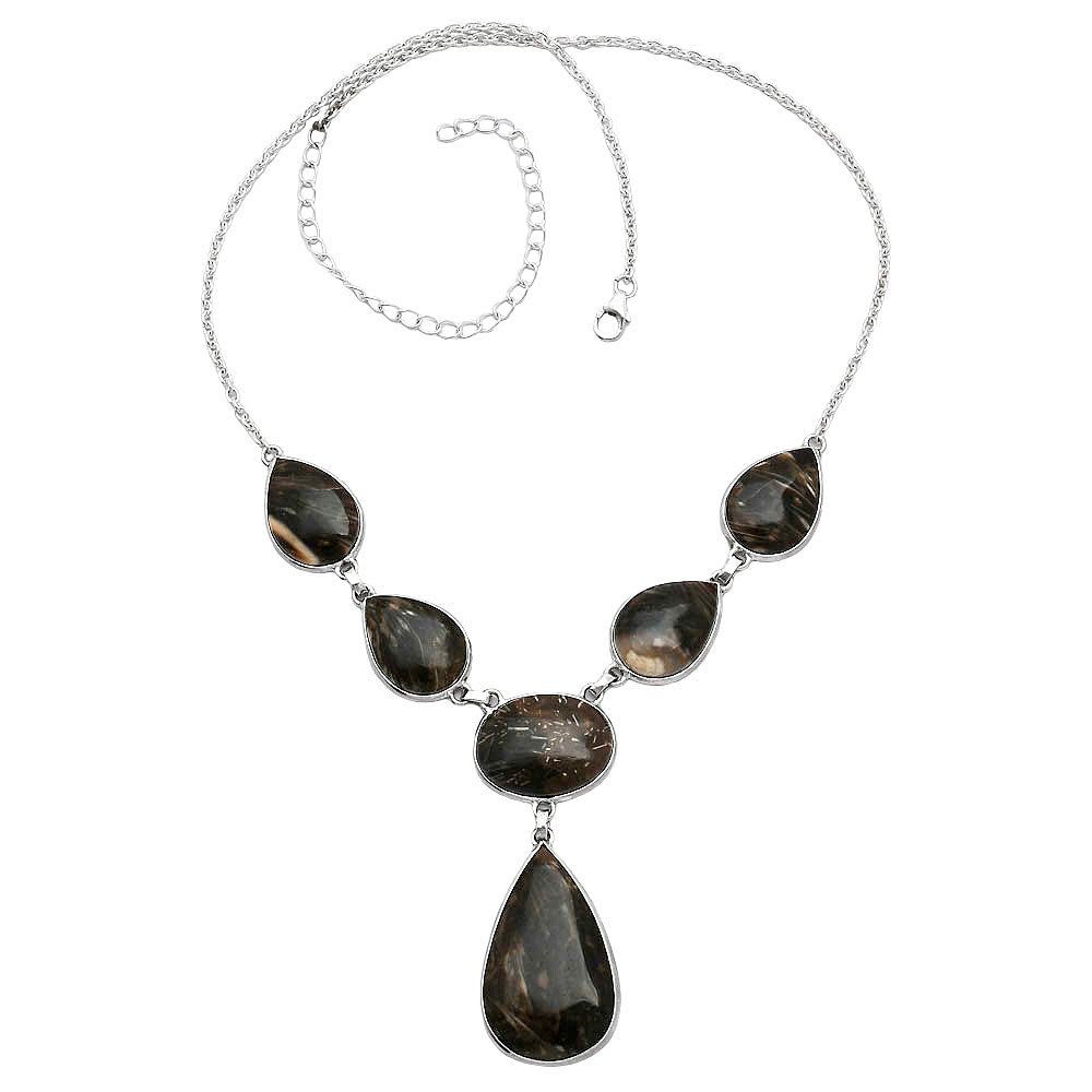Natural Bat Cave Jasper Necklace N-1013 SDN2015