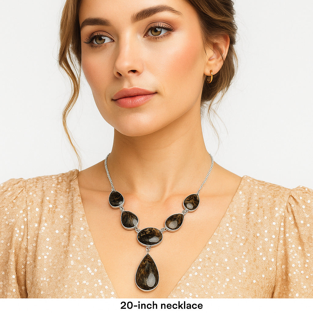 Natural Bat Cave Jasper Necklace N-1013 SDN2015