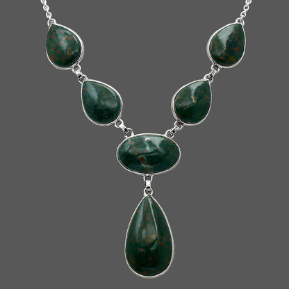 Natural Blood Stone - India Necklace N-1013 SDN2017