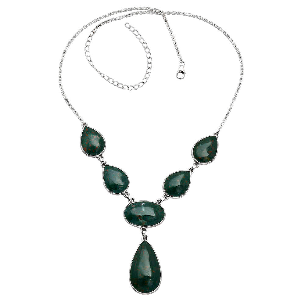 Natural Blood Stone - India Necklace N-1013 SDN2017