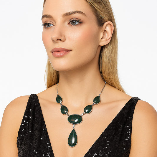 Natural Blood Stone - India Necklace N-1013 SDN2017