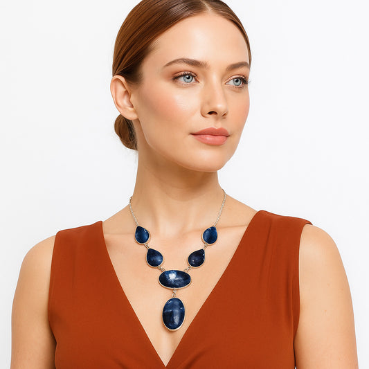 Natural Sodalite Necklace N-1013 SDN2020