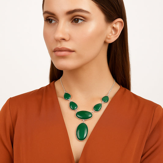 Natural Green Aventurine Necklace N-1013 SDN2021