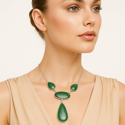 Natural Green Aventurine Necklace N-1013 SDN2024