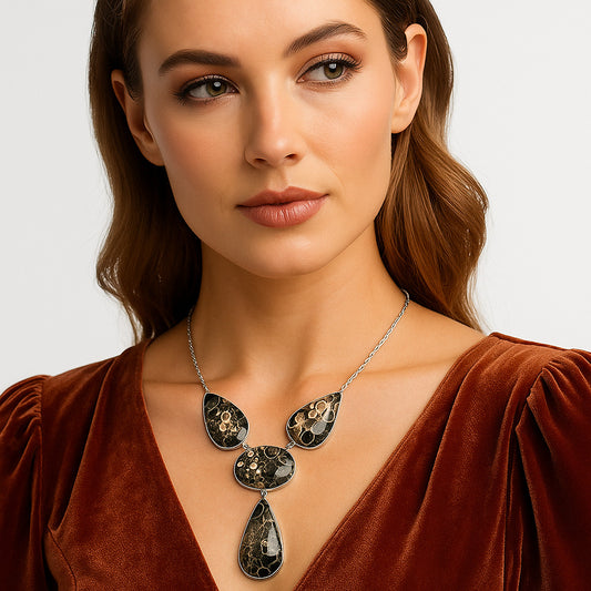 Natural Turtella Jasper - USA Necklace N-1013 SDN2029