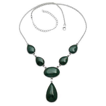 Natural Blood Stone - India Necklace N-1013 SDN2062