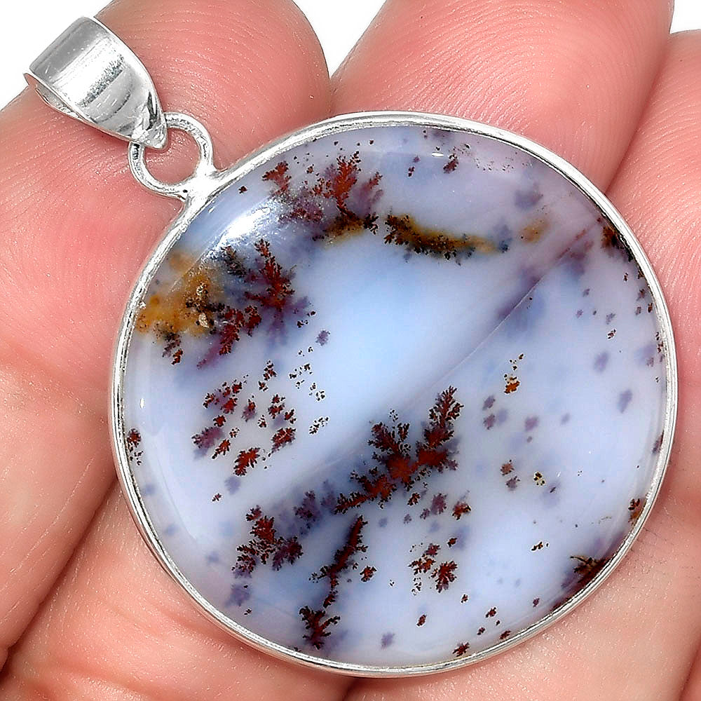 Natural Robinson Ranch Plume Agate Pendant P-1001 SDP100212
