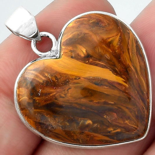 Heart Natural Pietersite - Namibia Pendant P-1043 SDP100251