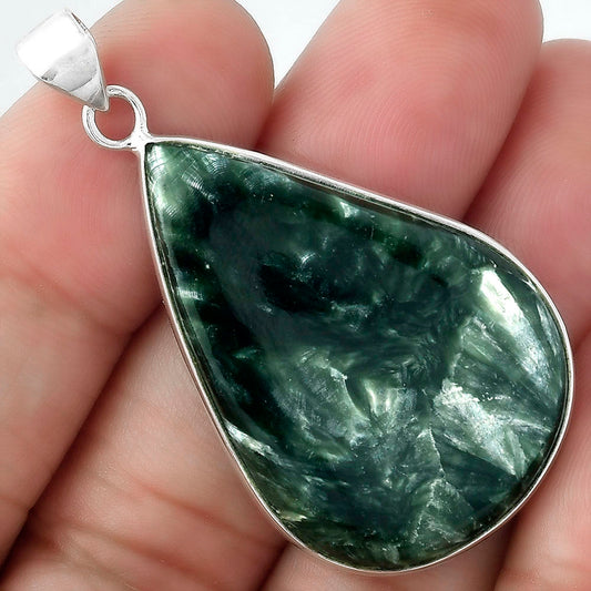 Natural Russian Seraphinite Pendant P-1001 SDP100388