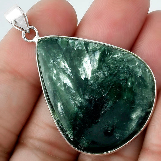 Natural Russian Seraphinite Pendant P-1001 SDP100405