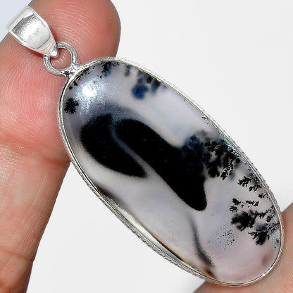 Natural Robinson Ranch Plume Agate Pendant P-1053 SDP100957