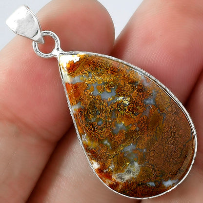 Natural Red Moss Agate Pendant P-1053 SDP101020
