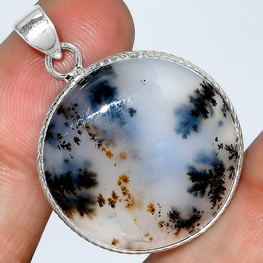 Natural Robinson Ranch Plume Agate Pendant P-1053 SDP101108