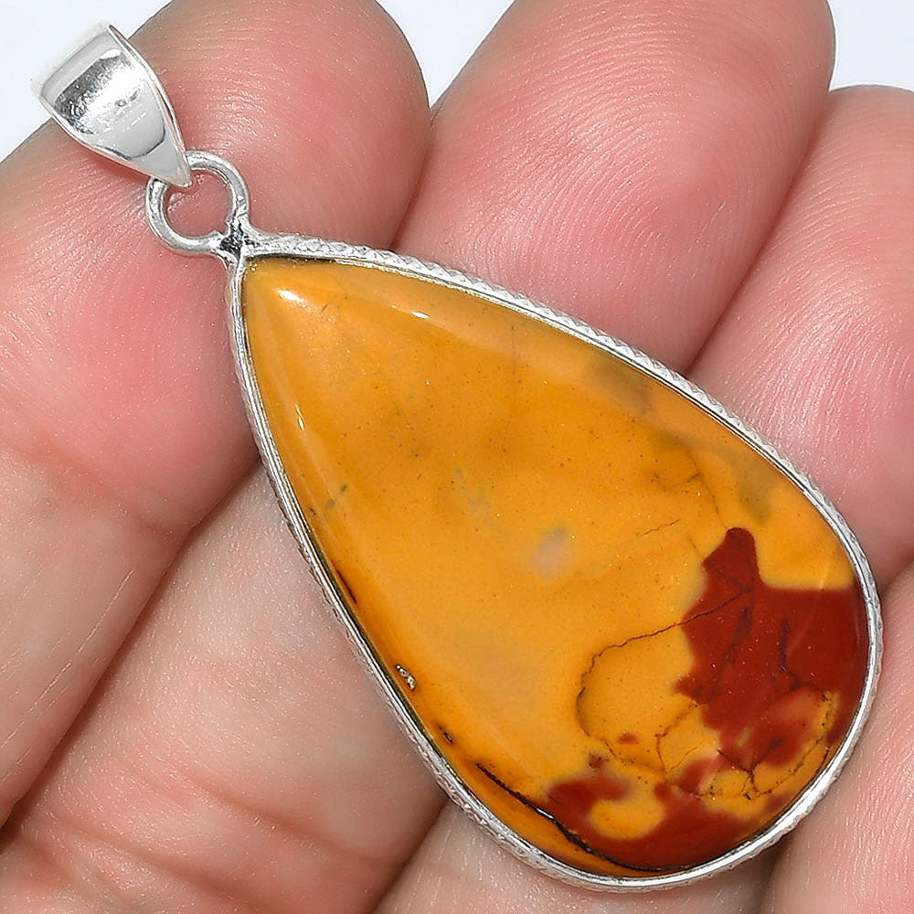 Natural Red Mookaite Pendant P-1053 SDP101121