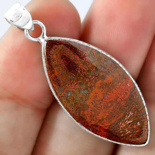 Natural Red Moss Agate Pendant P-1053 SDP101367