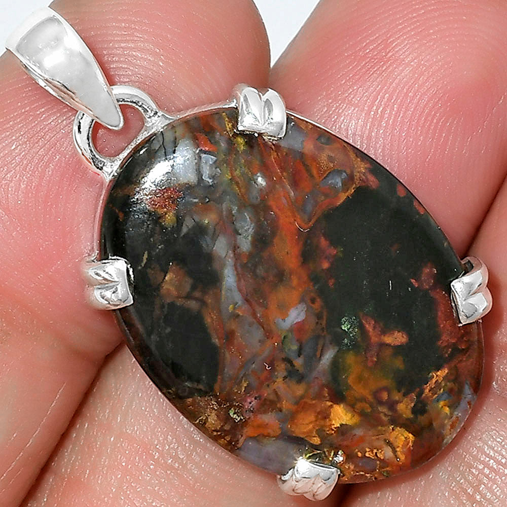 Natural Purple Cow Jasper Pendant P-1332 SDP101711