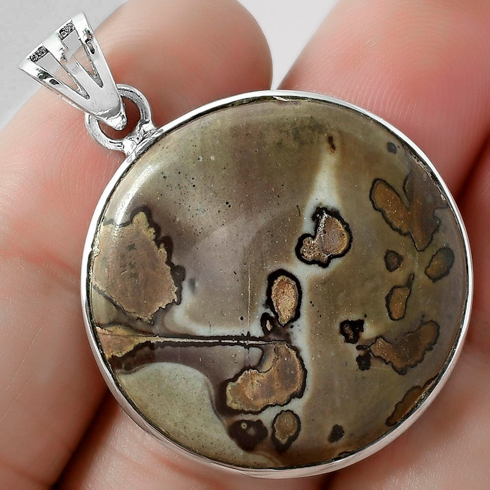 Natural Coffee Bean Jasper Pendant P-1002 SDP102193