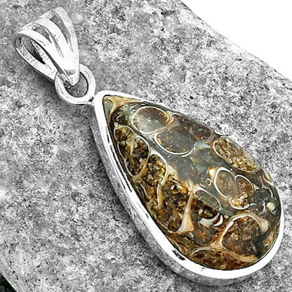 Natural Turtella Jasper - USA Pendant P-1002 SDP102222