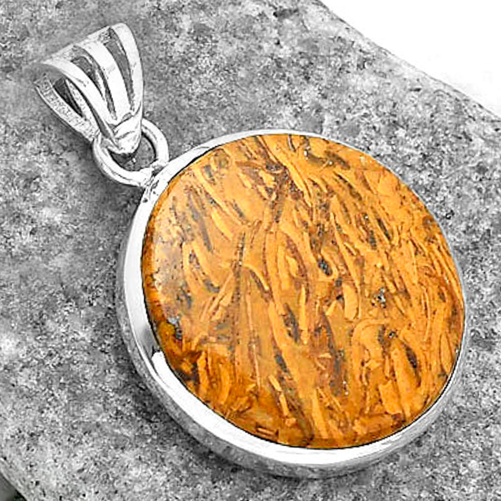 Natural Coquina Fossil Jasper - India Pendant P-1002 SDP102224