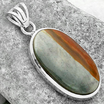 Natural Polygram Jasper Pendant P-1002 SDP102232